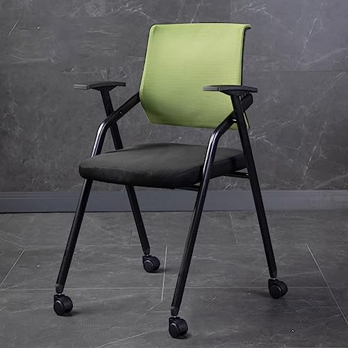 Ergonomischer Bürostuhl aus Netzstoff mit Rollen, stapelbarer Sessel für Konferenzen, Schule und Wartebereiche Ergonomischer Bürostuhl aus Netzstoff mit Rollen, stapelbarer Sessel für Konferenzen, Schule und Wartebereiche von Generisch
