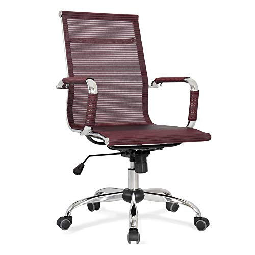 Ergonomischer Bürostuhl aus Netzstoff mit abnehmbaren Armlehnen, verstellbarer Höhe und Drehfuß für bequemes Sitzen im Home Office oder Konferenzräumen von Generisch