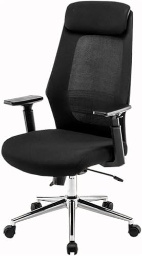 Ergonomischer Bürostuhl aus Netzstoff mit verstellbarer Kopfstütze und Lendenwirbelstütze, hohe Rückenlehne, Drehstuhl für Zuhause und Büro, bequeme Passform für Erwachsene, unterstützt bis zu 150 kg Ergonomischer Bürostuhl aus Netzstoff mit verstellbarer Kopfstütze und Lendenwirbelstütze, hohe Rückenlehne, Drehstuhl für Zuhause und Büro, bequeme Passform für Erwachsene, unterstützt bis zu 150 kg von Generisch