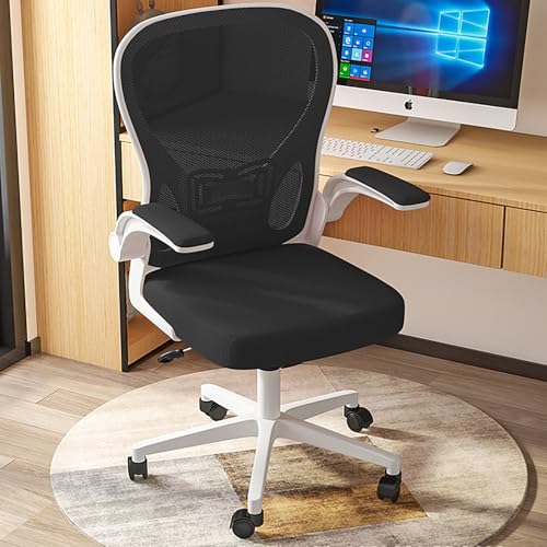 Ergonomischer Bürostuhl mit Lendenwirbelstütze, hohe Rückenlehne und Kopfstütze, um 360° drehbar, Netzstoff, Schreibtischstuhl für Zuhause, Büro, verstellbare Armlehnen, Schwarz, 70,1 x 70,1 x 102,1 Ergonomischer Bürostuhl mit Lendenwirbelstütze, hohe Rückenlehne und Kopfstütze, um 360° drehbar, Netzstoff, Schreibtischstuhl für Zuhause, Büro, verstellbare Armlehnen, Schwarz, 70,1 x 70,1 x 102,1 von Generisch