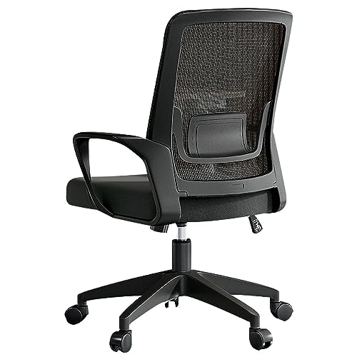 Ergonomischer Bürostuhl mit Lendenwirbelstütze und atmungsaktivem Netzstoff – Chefdrehstuhl für Zuhause oder Büro Ergonomischer Bürostuhl mit Lendenwirbelstütze und atmungsaktivem Netzstoff – Chefdrehstuhl für Zuhause oder Büro von Generisch