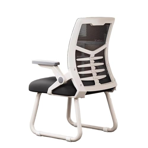 Ergonomischer Computer-Gaming-Stuhl mit hoher Rückenlehne, verstellbar, atmungsaktiv, Netzstoff, bequemer großer Heimbüro-Hocker (schwarz) von Generisch