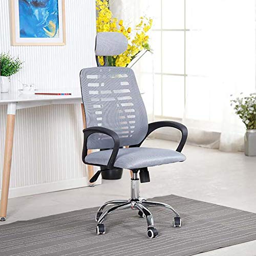 Ergonomischer Gaming-Stuhl mit Lendenwirbelstütze und Kopfstütze, hohe Rückenlehne, Netzstoff, Bürostuhl für Zuhause, Arbeitszimmer und Schlafzimmer Komfort von Generisch