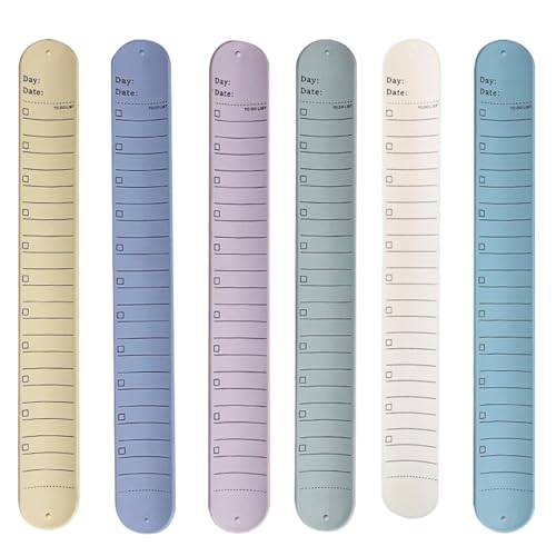 Erinnerungsarmband – löschbare To-Do-Liste aus Silikon, Slap-On-Notizblock-Armband | Wiederverwendbares wasserdichtes Krankenschwester-Armband, Silikon-Armband für Krankenschwestern, Studenten, Erinne Erinnerungsarmband – löschbare To-Do-Liste aus Silikon, Slap-On-Notizblock-Armband | Wiederverwendbares wasserdichtes Krankenschwester-Armband, Silikon-Armband für Krankenschwestern, Studenten, Erinne von Generisch