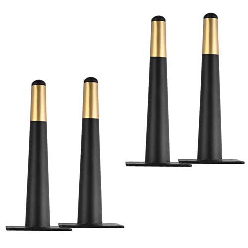 Ersatz-Möbelbeine aus Metall, verstellbare Kegelbeine für DIY-Tische und Schränke, Sofafüße, Bett- und Stuhlbeine, 10–72 cm Höhe, 70 cm, Schwarz und Gold, 4 Stück Ersatz-Möbelbeine aus Metall, verstellbare Kegelbeine für DIY-Tische und Schränke, Sofafüße, Bett- und Stuhlbeine, 10–72 cm Höhe, 70 cm, Schwarz und Gold, 4 Stück von Generisch