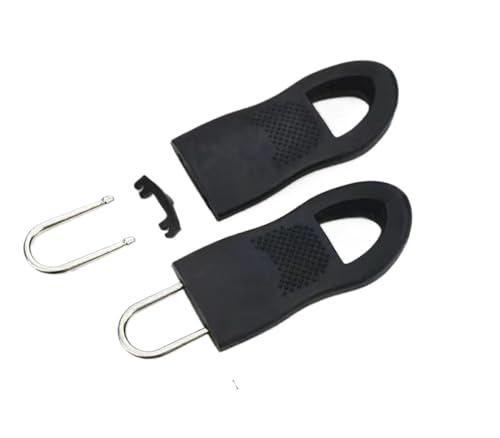 Ersatz-Reißverschlussabzieher für Kleidung, Taschen, Koffer, Rucksack, Zelt-Reparatur, 8 Stück, Schwarz, Größe L, 8 Stück Ersatz-Reißverschlussabzieher für Kleidung, Taschen, Koffer, Rucksack, Zelt-Reparatur, 8 Stück, Schwarz, Größe L, 8 Stück von Generisch