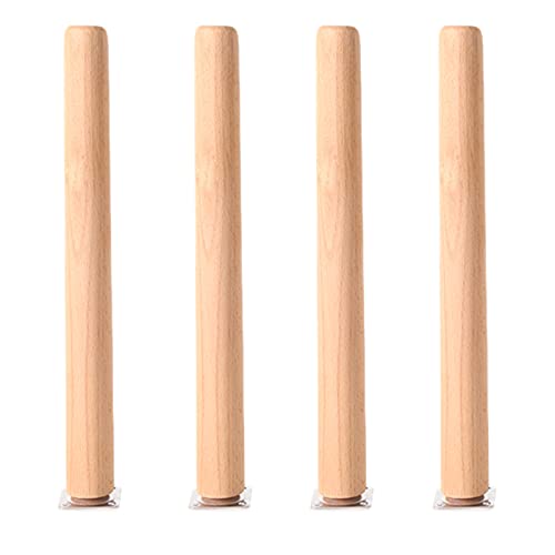 Ersatz-Tischbeine aus Massivholz, 50 cm Höhe, ideal für Couchtische, Schreibtische, Sofas, Schränke, Möbelbeine mit Montageplatten und Schrauben. Ersatz-Tischbeine aus Massivholz, 50 cm Höhe, ideal für Couchtische, Schreibtische, Sofas, Schränke, Möbelbeine mit Montageplatten und Schrauben. von Generisch
