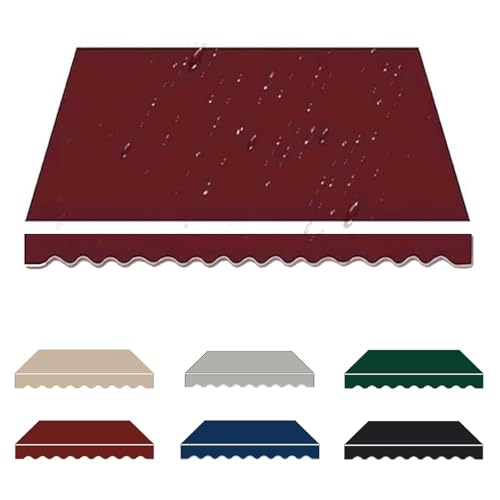 Ersatzstoff für den Außenbereich, 5,5 x 2,5 m, wasserdicht, für Terrasse und Balkon, UV-beständig, kompatibel mit 3,5 m, 4,5 m, 5 m Rahmen, Rot Ersatzstoff für den Außenbereich, 5,5 x 2,5 m, wasserdicht, für Terrasse und Balkon, UV-beständig, kompatibel mit 3,5 m, 4,5 m, 5 m Rahmen, Rot von Generisch