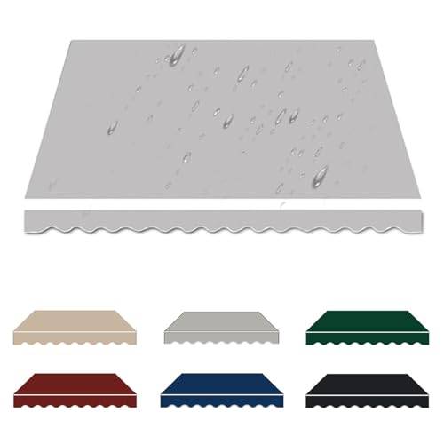Ersatzstoff für den Außenbereich, wasserdichtes Markisenmaterial für Terrasse und Balkon, 3,5 m, 4,5 m, 5 m, Sonnenschutz, grau, 5 x 2 m, Rahmen nicht im Lieferumfang enthalten Ersatzstoff für den Außenbereich, wasserdichtes Markisenmaterial für Terrasse und Balkon, 3,5 m, 4,5 m, 5 m, Sonnenschutz, grau, 5 x 2 m, Rahmen nicht im Lieferumfang enthalten von Generisch