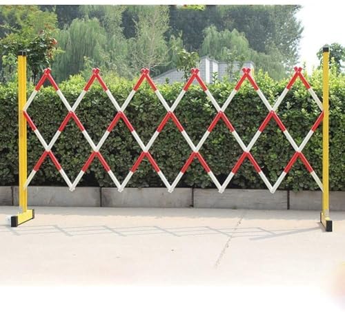 Erweiterbare Metallbarrikade - Sicheres Faltbares Verkehrsblocksystem Reflektierendes FRP-Epoxidharz Sicherheitsbarriere Einziehbarer Menschenkontrollzaun (1,2 x 8 m) für Event-Sicherheit von Generisch