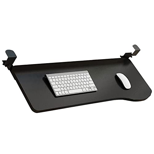 Erweiterbare Schreibtischablage – Tastaturschublade unter dem Schreibtisch, verstellbare Tastatur-Plattform mit leichtgängigen Gleiten, Mausablage mit Klemme für effizienten Arbeitsplatz von Generisch