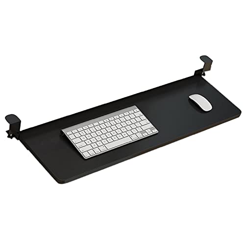 Erweiterbare Schreibtischablage – leichtgängige Tastaturschublade mit Klemm-Design, Mauspad-Regal unter dem Schreibtisch, Tastatur-Plattform für optimale Anpassung und platzsparende Lösungen. von Generisch