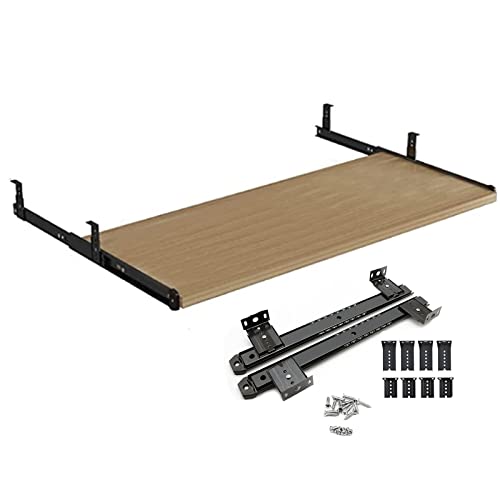 Erweiterbare Schreibtischablage unter dem Schreibtisch Tastaturablage mit Armlehnenablage, einfache Installation für Büro-Computertische, ergonomisches Design für komfortables Tippen und Spielen von Generisch