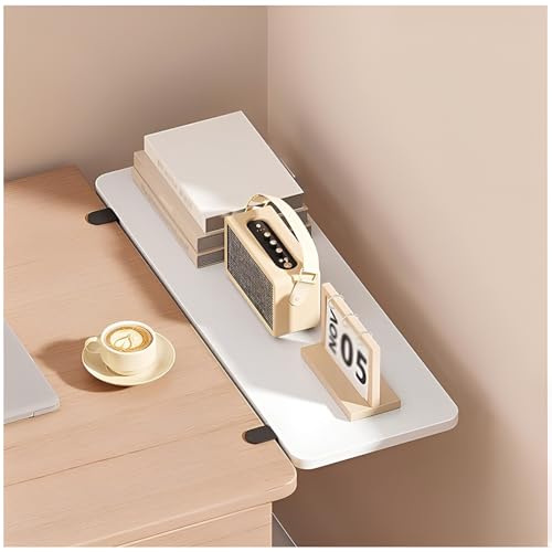 Erweiterbares faltbares Schreibtischtablett, 17,5 x 25 cm, 50 x 25 cm, faltbarer Tisch, 70 x 20 cm, schwimmende Schreibtischablage, Computer-Tastaturablage (weiß, 70 x 20 cm) von Generisch