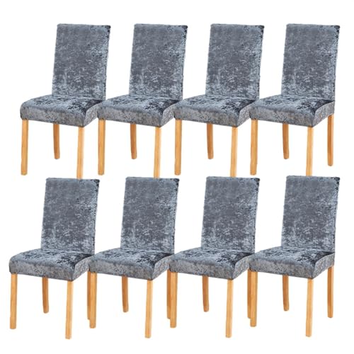 Esszimmerstuhlhussen aus Pannesamt, dehnbar, abnehmbar, waschbar, superweich, Schutz für Hochzeit, Party, Heimdekoration, Rosa, Größe 8 Esszimmerstuhlhussen aus Pannesamt, dehnbar, abnehmbar, waschbar, superweich, Schutz für Hochzeit, Party, Heimdekoration, Rosa, Größe 8 von Generisch