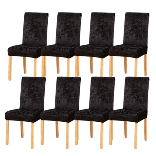 Esszimmerstuhlhussen aus Pannesamt, dehnbar, abnehmbar, waschbar, superweich, Sitzschoner für Hochzeit, Party, Esszimmer und Heimdekoration, Größe 8 Esszimmerstuhlhussen aus Pannesamt, dehnbar, abnehmbar, waschbar, superweich, Sitzschoner für Hochzeit, Party, Esszimmer und Heimdekoration, Größe 8 von Generisch