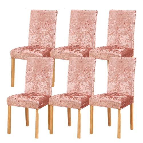 Esszimmerstuhlhussen aus Pannesamt, dehnbar, abnehmbar, waschbar, superweich, Sitzschoner für Hochzeiten, Partys, Esszimmer, Heimdekoration, Rosa, Größe 8 Esszimmerstuhlhussen aus Pannesamt, dehnbar, abnehmbar, waschbar, superweich, Sitzschoner für Hochzeiten, Partys, Esszimmer, Heimdekoration, Rosa, Größe 8 von Generisch