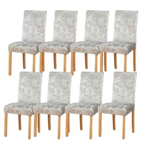 Esszimmerstuhlhussen aus Pannesamt, dehnbar, abnehmbar und waschbar, superweich, Sitzschoner für Hochzeit, Party, Esszimmer, Dekoration, Größe 8 Esszimmerstuhlhussen aus Pannesamt, dehnbar, abnehmbar und waschbar, superweich, Sitzschoner für Hochzeit, Party, Esszimmer, Dekoration, Größe 8 von Generisch