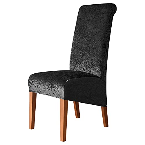 Esszimmerstuhlhussen aus Pannesamt, waschbar, Stretch-Schonbezüge mit elastischem Rand, elegante Sitzschoner für Hochzeit, Heimdekoration, 4 Stück Esszimmerstuhlhussen aus Pannesamt, waschbar, Stretch-Schonbezüge mit elastischem Rand, elegante Sitzschoner für Hochzeit, Heimdekoration, 4 Stück von Generisch
