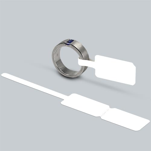 Etiketten für Schmuck mit hohem Grad an Beständigkeit gegen Abnutzung, Hitze, Risse und Feuchtigkeit, weiß, selbstklebend und personalisierbar, Modell 44 1390 K4 von Generisch