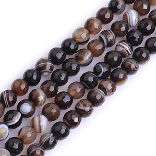 Eu9-k10655 braune Onyx-Achat-Naturstein-Perlen, rund, Halbedelstein, lose Perlen für Schmuckherstellung, 38,1 cm, Perlenstrang, DIY, Handarbeit, Bastelbedarf, 8 mm Eu9-k10655 braune Onyx-Achat-Naturstein-Perlen, rund, Halbedelstein, lose Perlen für Schmuckherstellung, 38,1 cm, Perlenstrang, DIY, Handarbeit, Bastelbedarf, 8 mm von Generisch