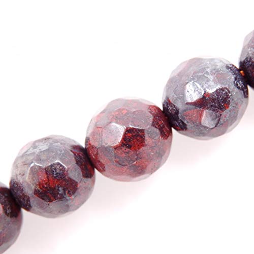 Eu9-k9603 facettierte Edelsteinperlen zur Schmuckherstellung, Verkauf pro Beutel, 5 Stränge innen, Mohn-Jaspis, 8 mm Eu9-k9603 facettierte Edelsteinperlen zur Schmuckherstellung, Verkauf pro Beutel, 5 Stränge innen, Mohn-Jaspis, 8 mm von Generisch