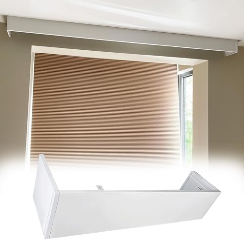 Extra lange Vorhang-Volant-Box, 3 m, Decken- oder Wandmontage, Dekorpaneel für Rollos und Jalousien, keine Spuren erforderlich, stilvolle Vorhang-Lösung Extra lange Vorhang-Volant-Box, 3 m, Decken- oder Wandmontage, Dekorpaneel für Rollos und Jalousien, keine Spuren erforderlich, stilvolle Vorhang-Lösung von Generisch