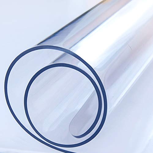 Extra robuste Tischdecke, 3 mm dick, für Couchtisch, Esstisch, Schreibtisch, 61 Größen, rutschfest/auslaufsicher, Vinyl-Tischschutz, transparente PVC-Tischabdeckung Extra robuste Tischdecke, 3 mm dick, für Couchtisch, Esstisch, Schreibtisch, 61 Größen, rutschfest/auslaufsicher, Vinyl-Tischschutz, transparente PVC-Tischabdeckung von Generisch