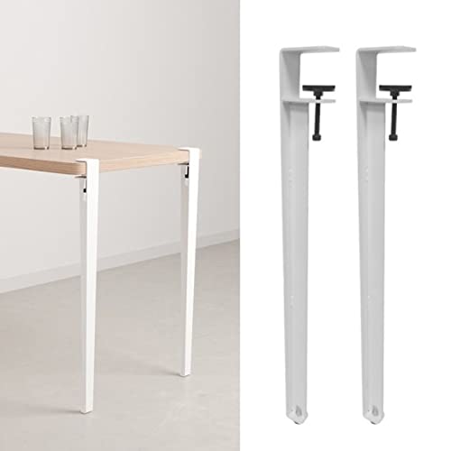 F-förmige Metall-Klemm-Tischbeine für selbstgemachte Pelz-, Kaffee- und Bartische, kein Stanzen, inklusive Bodenschoner, 71 cm Höhe, langlebig und stilvoll von Generisch