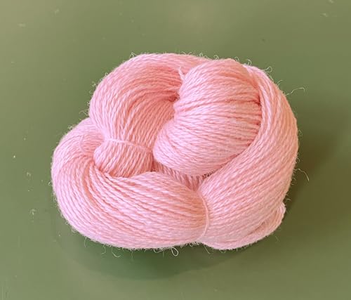 FEIN, WEICH, 100% SCHURWOLLE GARN, 50g - KNÄUEL, ca.450m/100g, HÖCHES QUALITET!!, NATUR PRODUKT!, SEHER WEICH!!, WIR ARBEITEN DIREKT MIT HERSTELLER! (HELL-ROSE) von Generisch