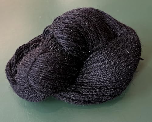 FEIN, WEICH, 100% SCHURWOLLE GARN, 50g - KNÄUEL, ca.450m/100g, HÖCHES QUALITET!!, NATUR PRODUKT!, SEHER WEICH!!, WIR ARBEITEN DIREKT MIT HERSTELLER! (SCHWARZ) von Generisch
