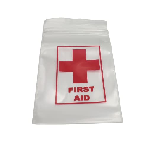 FIRST AID Baggies 40x60mm Druckverschlussbeutel mit Zip-Verschluss (200 Stk) von Generisch