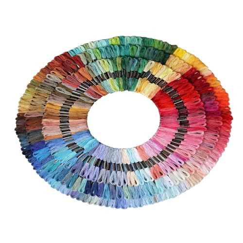 FLOSS Stickereifaden Set 447 Farben | Maschinenstich -Thread | Bunte Baumwollschnur | Dauerhafte Materialien | Multi-Farben | Für die Dekoration der Reparatur von Quiltprojekten Anfänger und Experten FLOSS Stickereifaden Set 447 Farben | Maschinenstich -Thread | Bunte Baumwollschnur | Dauerhafte Materialien | Multi-Farben | Für die Dekoration der Reparatur von Quiltprojekten Anfänger und Experten von Generisch