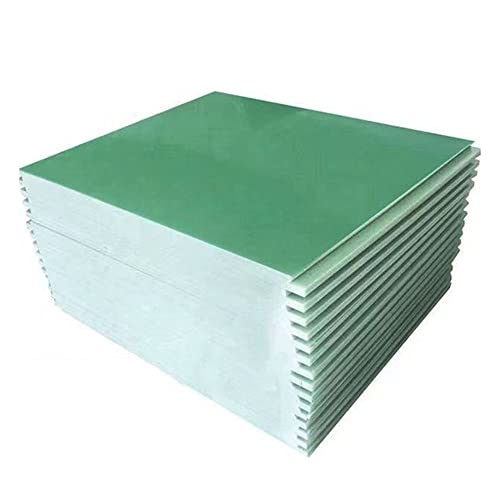 FR4 Glasfaserplatte, 3 mm, wassergrüne Epoxidplatte, 330 mm x 330 mm, 0,2/0,5/1/2/3 mm Dicke, Glasfaserplatte für 3D-Druck, Epoxidharz von Generisch