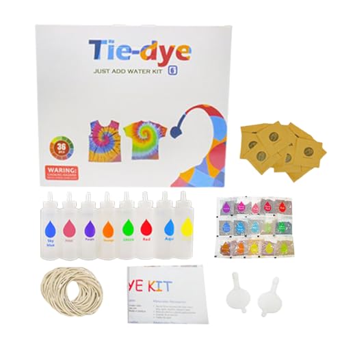 Fabric Tie Dye Spray Kit - All -inclusive Art Crafting Set, nicht giftige Farbflaschen für Kinder | Kreatives Kleidungsdesign für Anfänger -Expertenschule Outdoor Familienhause Huthut Schals Sockenpro Fabric Tie Dye Spray Kit - All -inclusive Art Crafting Set, nicht giftige Farbflaschen für Kinder | Kreatives Kleidungsdesign für Anfänger -Expertenschule Outdoor Familienhause Huthut Schals Sockenpro von Generisch