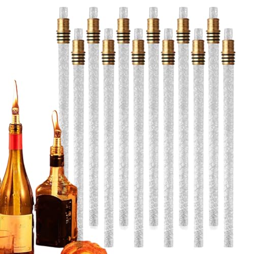 Fackelfaser -Docht, Tiki -Torch -Nachfüllungen, Öllampendocht, langes Brennen, einfache Ausstattung, 12 Prozent Fackelfaser -Docht, Tiki -Torch -Nachfüllungen, Öllampendocht, langes Brennen, einfache Ausstattung, 12 Prozent von Generisch