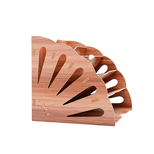Fächerförmiger Dokumenten-Organizer aus Holz, 5 Fächer für effiziente Aufbewahrung von Papier und Zeitschriften Fächerförmiger Dokumenten-Organizer aus Holz, 5 Fächer für effiziente Aufbewahrung von Papier und Zeitschriften von Generisch