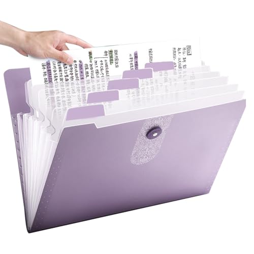 Fächermappe – Dokumentenmappe, Fächermappe mit 12 Fächern, A4-Briefgröße, tragbarer Dokumenten-Organizer für die Schule Fächermappe – Dokumentenmappe, Fächermappe mit 12 Fächern, A4-Briefgröße, tragbarer Dokumenten-Organizer für die Schule von Generisch