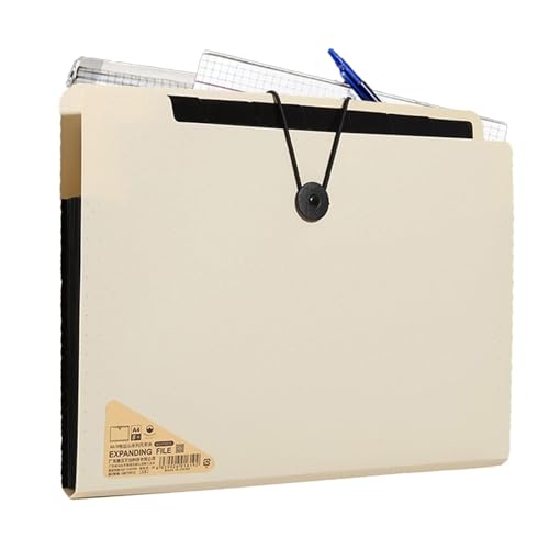 Fächermappe – erweiterbarer Ordner, 13 Fächer, mit Etiketten, Ordner, Organizer, A4, für Aktenschrank, Zuhause und Reisen Fächermappe – erweiterbarer Ordner, 13 Fächer, mit Etiketten, Ordner, Organizer, A4, für Aktenschrank, Zuhause und Reisen von Generisch