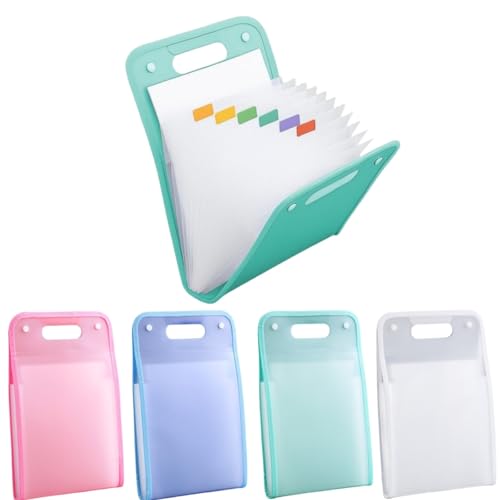 Fächermappe mit 13 Fächer,Zeugnismappe Mädchen Jungen,Dokumentenmappe A4,mappe mit fächern,mappe a3 für zeichnungen kinder,heftbox a4 schulranzen,schnellhefter durable,a3 kunstmappe von Generisch