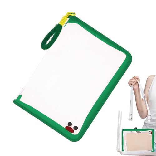 Fächermappe – transparenter PVC-Organizer, großes Fassungsvermögen mit Reißverschluss, transparente Dokumenten-Aufbewahrungsbox mit Griff, tragbarer Papierhalter für Zuhause, Büro, Schule und Reisen, von Generisch