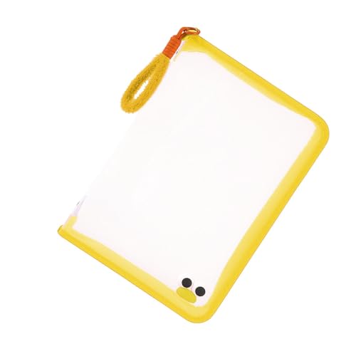 Fächermappe – transparenter PVC-Organizer, großes Fassungsvermögen mit Reißverschluss, transparente Dokumenten-Aufbewahrungsbox mit Griff, tragbarer Papierhalter für Zuhause, Büro, Schule und Reisen, von Generisch