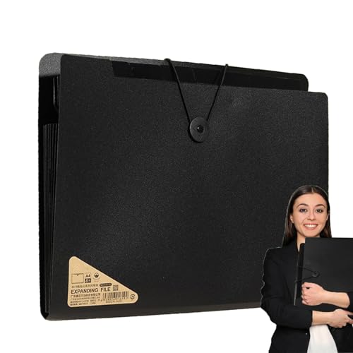 Fächermappen, 13 Fächer, faltbarer Aktenordner, Organizer, A4, für Aktenschrank, Zuhause und Reisen von Generisch