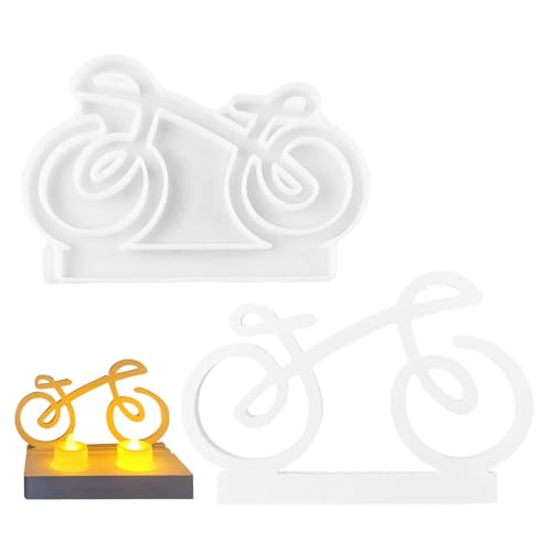 Fahrrad-Statue-Form, Fahrrad-Silikonform | Fahrrad Epoxidharz Handwerk Silikonform Tonformen,Schokoladen-Zuckerguss-Kuchendekorationswerkzeuge zum Gestalten von Kunst und Heimdekoration Fahrrad-Statue-Form, Fahrrad-Silikonform | Fahrrad Epoxidharz Handwerk Silikonform Tonformen,Schokoladen-Zuckerguss-Kuchendekorationswerkzeuge zum Gestalten von Kunst und Heimdekoration von Generisch