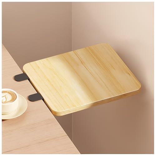 Faltbare Schreibtischablage, erweiterbare Tastaturablage, 17,5 x 25 cm, 50 x 25 cm, schwimmender Schreibtischtisch, kompaktes Holz, für Zuhause und Büro von Generisch