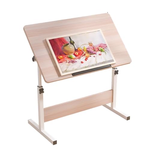 Faltbarer Kunstschreibtisch, höhenverstellbarer Zeichentisch, tragbarer Blueprint-Tisch für Home Office, ideal für Künstler, vielseitige und funktionale Arbeitsplatzlösung von Generisch