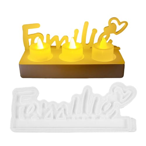 Familien Schrift Form - Resin Gießformen Für Motivsprüche & Wörter | Motivierende Buchstaben Deko-Wandschilder Für Geburtstag Ostern Muttertag Wohnkultur von Generisch