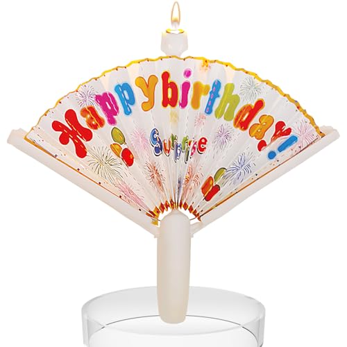 Fan Kerze Geburtstag | Bday Candle, Kreative Fanförmige Geburtstag Überraschung Banner Lustige Kuchen Dekoration Steckkarte Foto Requisiten für Kinder Jungen ... Fan Kerze Geburtstag | Bday Candle, Kreative Fanförmige Geburtstag Überraschung Banner Lustige Kuchen Dekoration Steckkarte Foto Requisiten für Kinder Jungen ... von Generisch