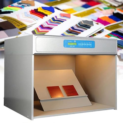 Farbbewertungsschrank, 6 Lichtquellen, LED-Lichtkasten für Textilien, Druck und Spielzeug, 695 x 552 x 502 mm Farbbewertungsschrank, 6 Lichtquellen, LED-Lichtkasten für Textilien, Druck und Spielzeug, 695 x 552 x 502 mm von Generisch