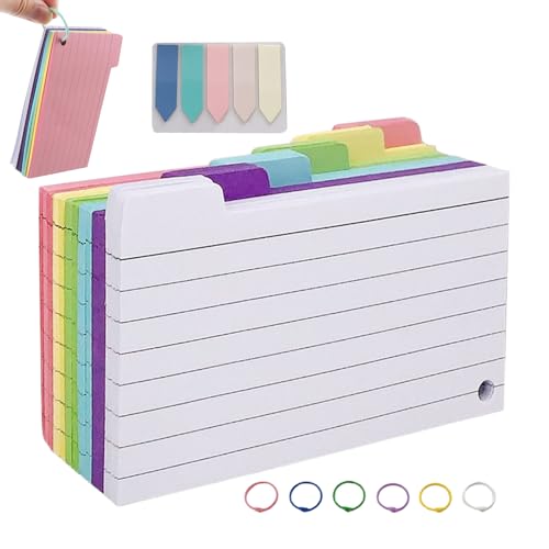 Farbige Karteikarten - 300 -teiliges Flash -Papier für Studiennotizen, Prüfungsvorbereitung mit Kurzaufzeichnung, Annotationskarten für Schüler, Männer, Frauen, Schule, College, Büro, Papier -Multi -F Farbige Karteikarten - 300 -teiliges Flash -Papier für Studiennotizen, Prüfungsvorbereitung mit Kurzaufzeichnung, Annotationskarten für Schüler, Männer, Frauen, Schule, College, Büro, Papier -Multi -F von Generisch